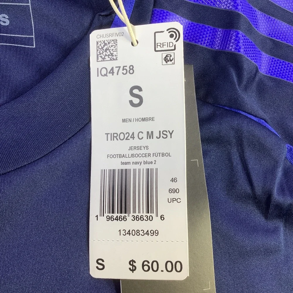 Adidas Tiro 24 Competition Match Jersey Navy Blue Mens‎ Size Small NWT